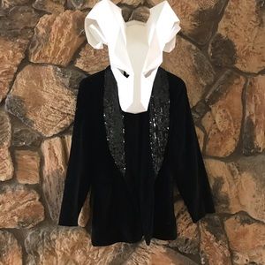 The Limited Velvet and Sequin Vintage Blazer